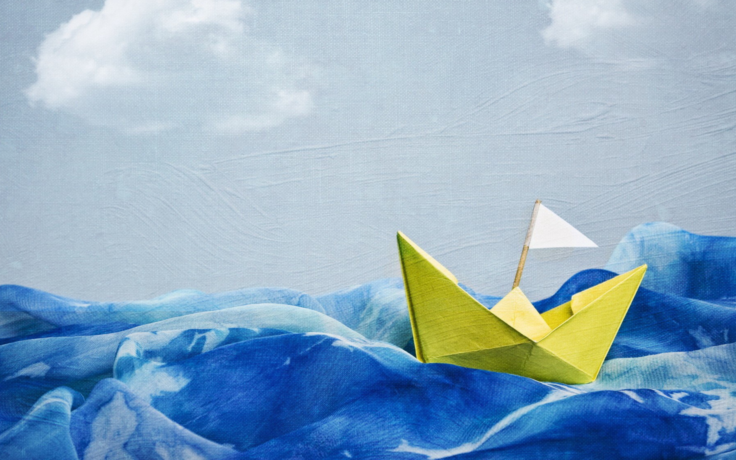 Screenshot №1 pro téma Paper Boat 2560x1600