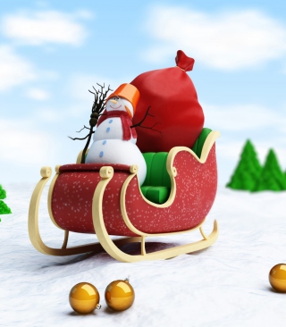 Santa's Snowman - Obrázkek zdarma pro Nokia C1-00