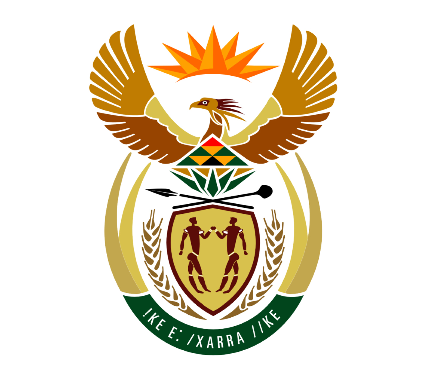 Das South Africa Coat Of Arms Wallpaper 1440x1280