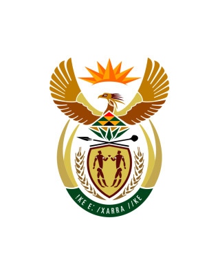 Kostenloses South Africa Coat Of Arms Wallpaper für 128x160