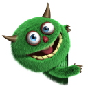 Screenshot №1 pro téma Fluffy Green Monster 128x128
