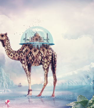 Magical Camel - Obrázkek zdarma pro 128x160