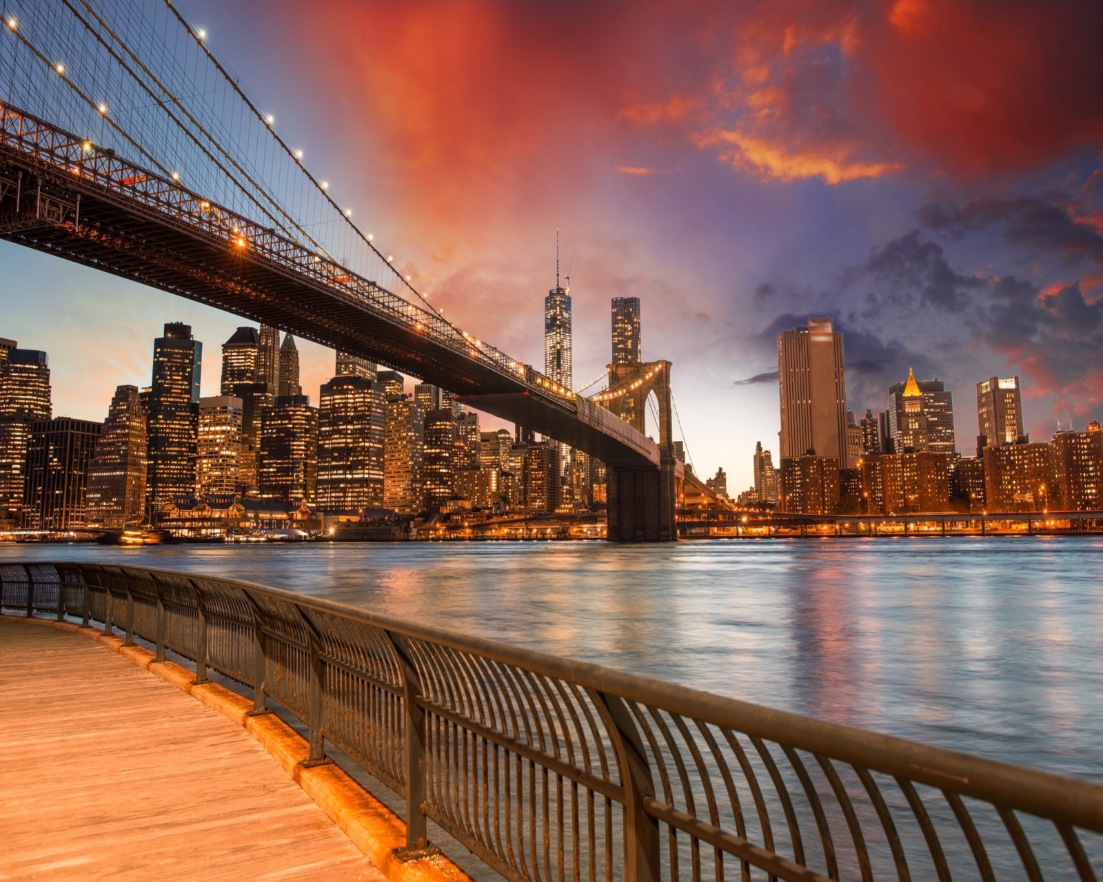 Screenshot №1 pro téma NYC - Brooklyn Bridge 1600x1280