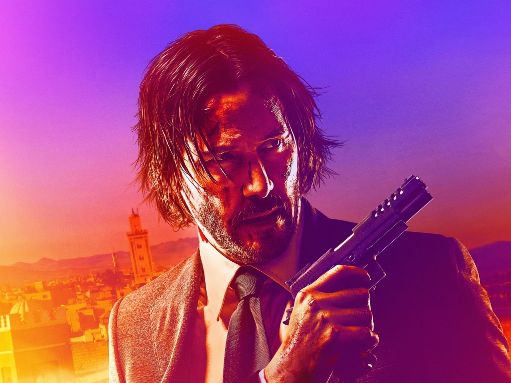 Обои John Wick Chapter 3 Parabellum 1024x768