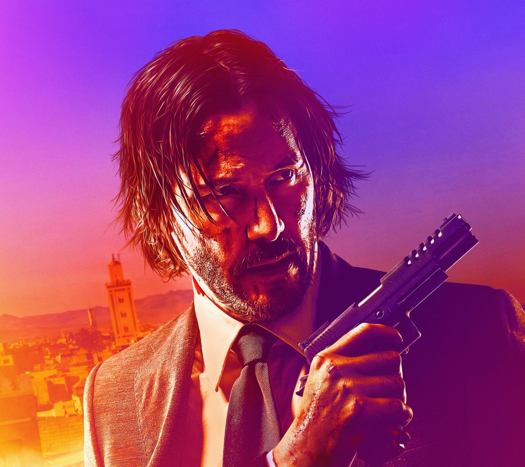 Fondo de pantalla John Wick Chapter 3 Parabellum 1080x960