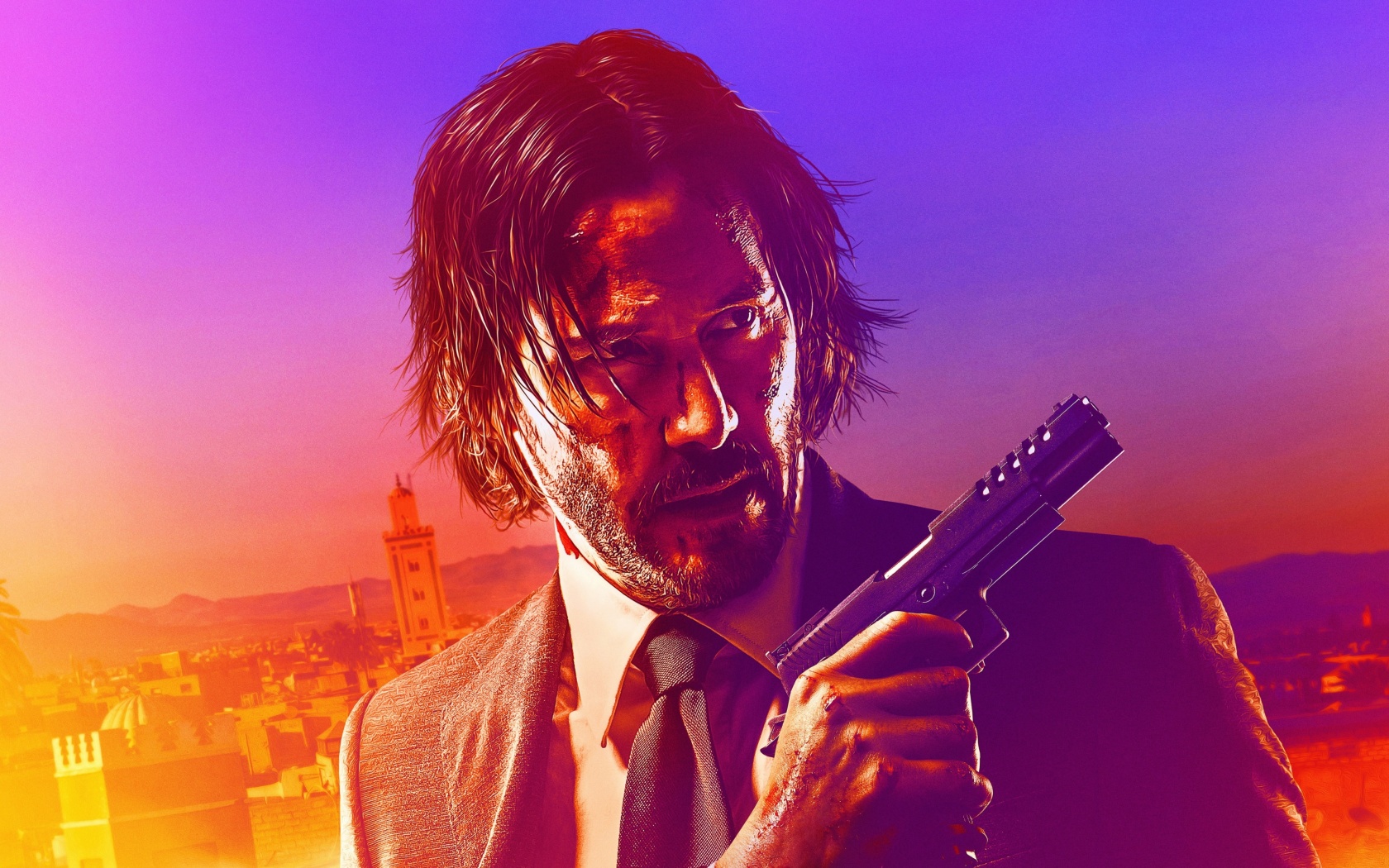 Sfondi John Wick Chapter 3 Parabellum 1680x1050