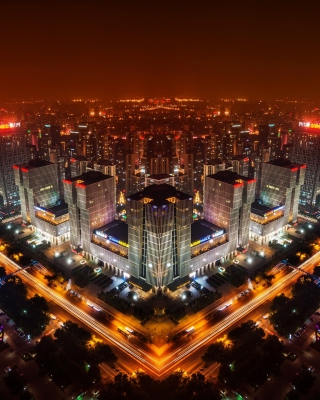 Kostenloses Beijing Panorama In China Wallpaper für 128x160