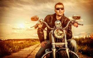 Motorcycle Driver - Obrázkek zdarma 