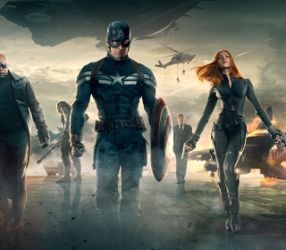Captain America The Winter Soldier Movie sfondi gratuiti per 1024x1024