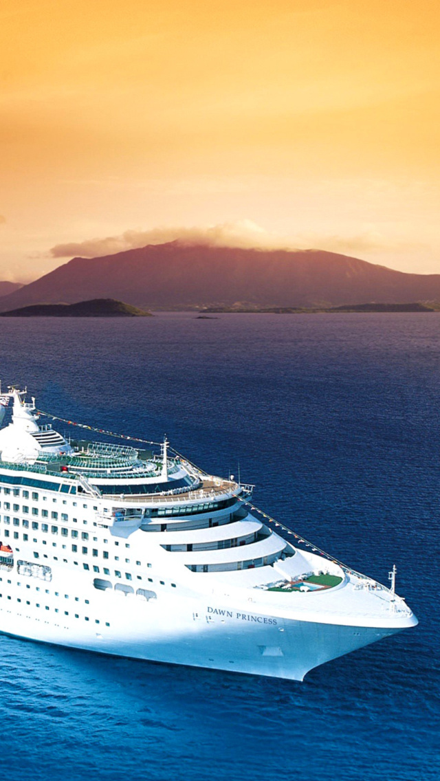 Fondo de pantalla Dawn Princess in South Pacific 640x1136