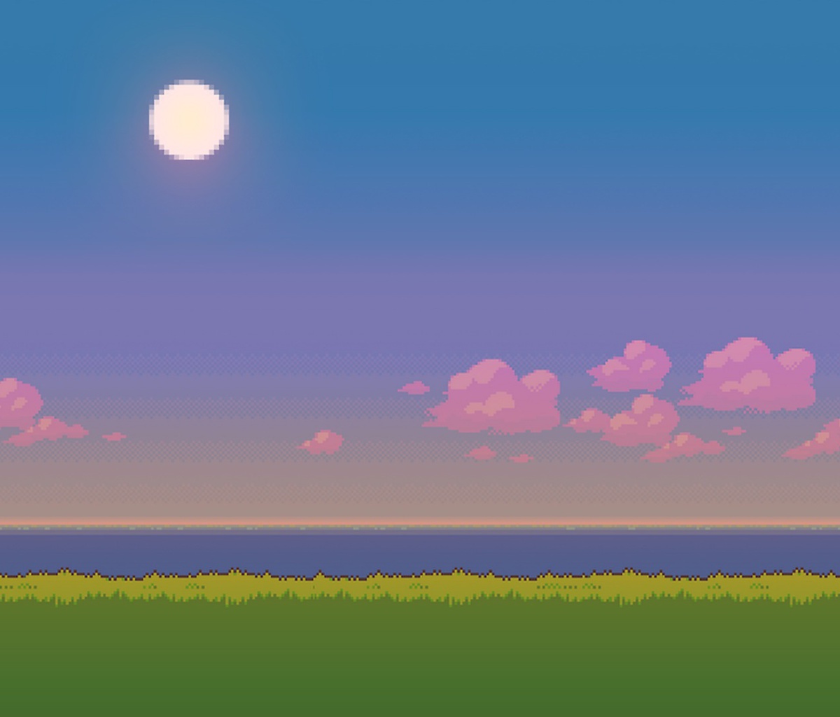 Fondo de pantalla Pixel Art 1200x1024