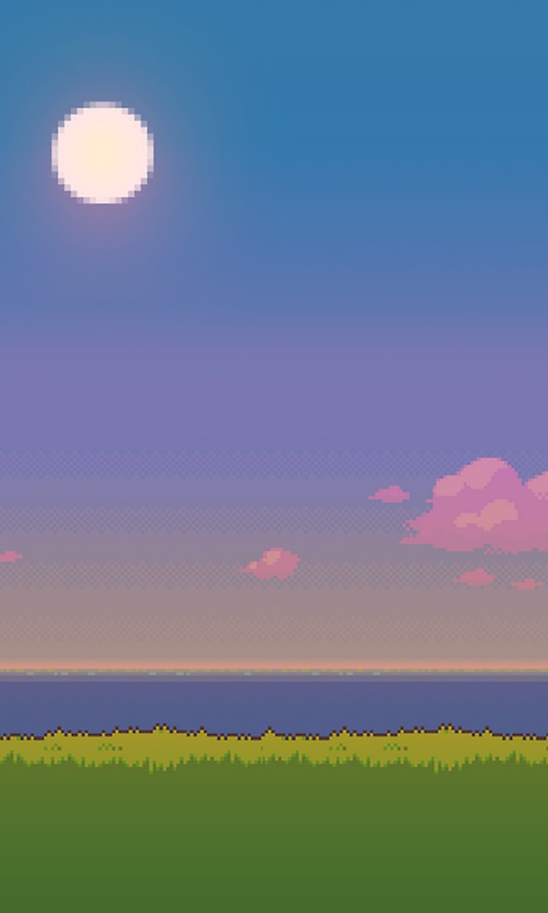 Fondo de pantalla Pixel Art 768x1280