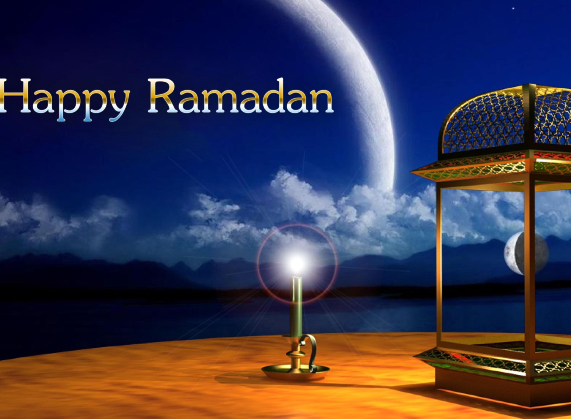 Das Happy Ramadan Wallpaper 1920x1408