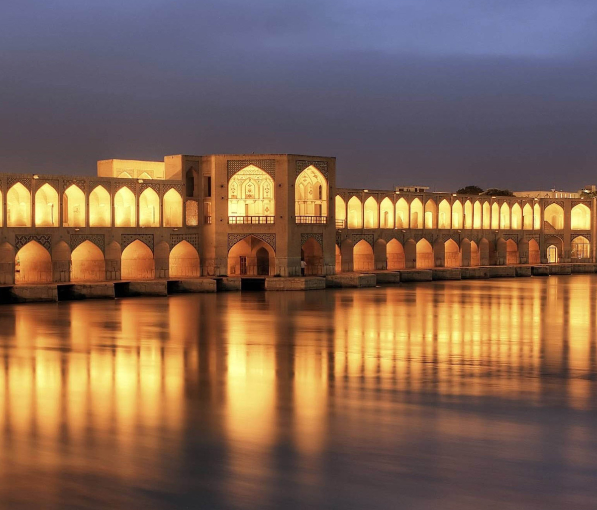 Sfondi Khaju Bridge - Iran 1200x1024