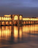 Das Khaju Bridge - Iran Wallpaper 128x160