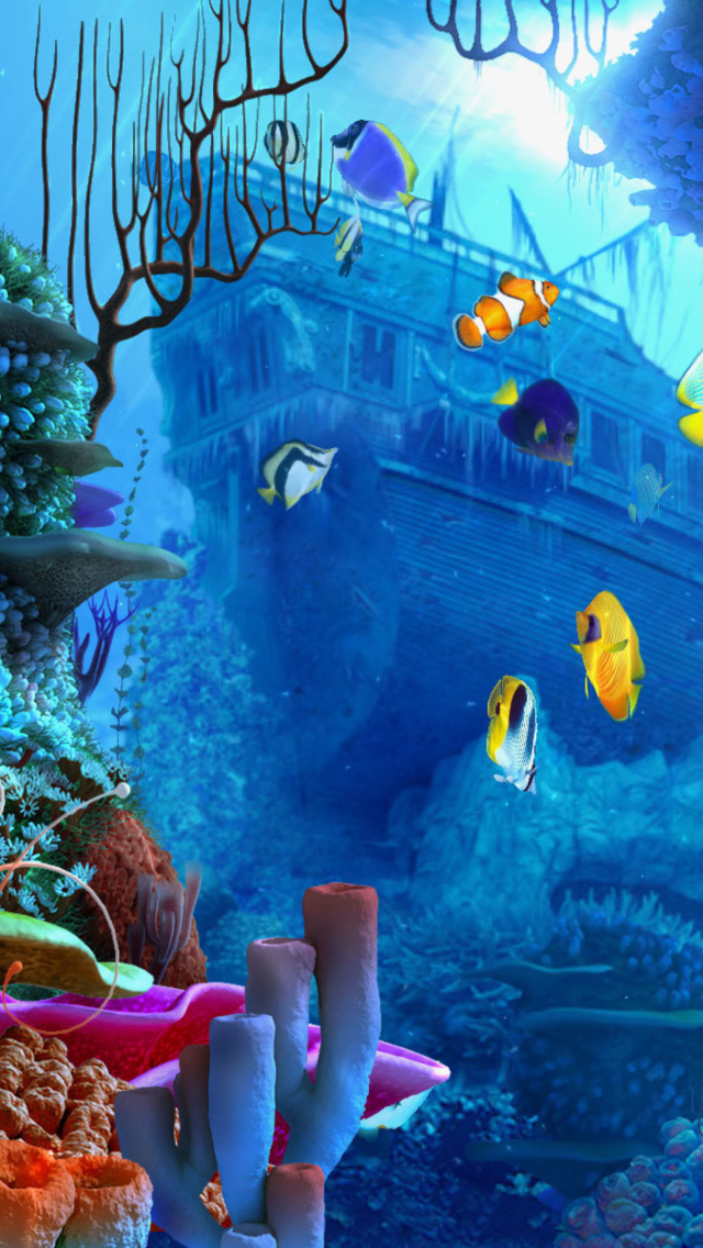 Fondo de pantalla Aquarium Coral 640x1136