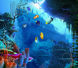 Aquarium Coral - Obrázkek zdarma pro 128x128