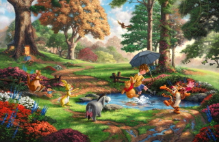 Winnie The Pooh And Friends Background for Android, iPhone and iPad