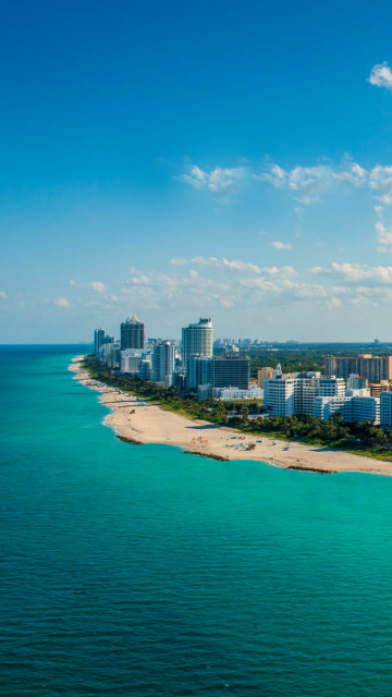 Обои South Beach in Miami 360x640