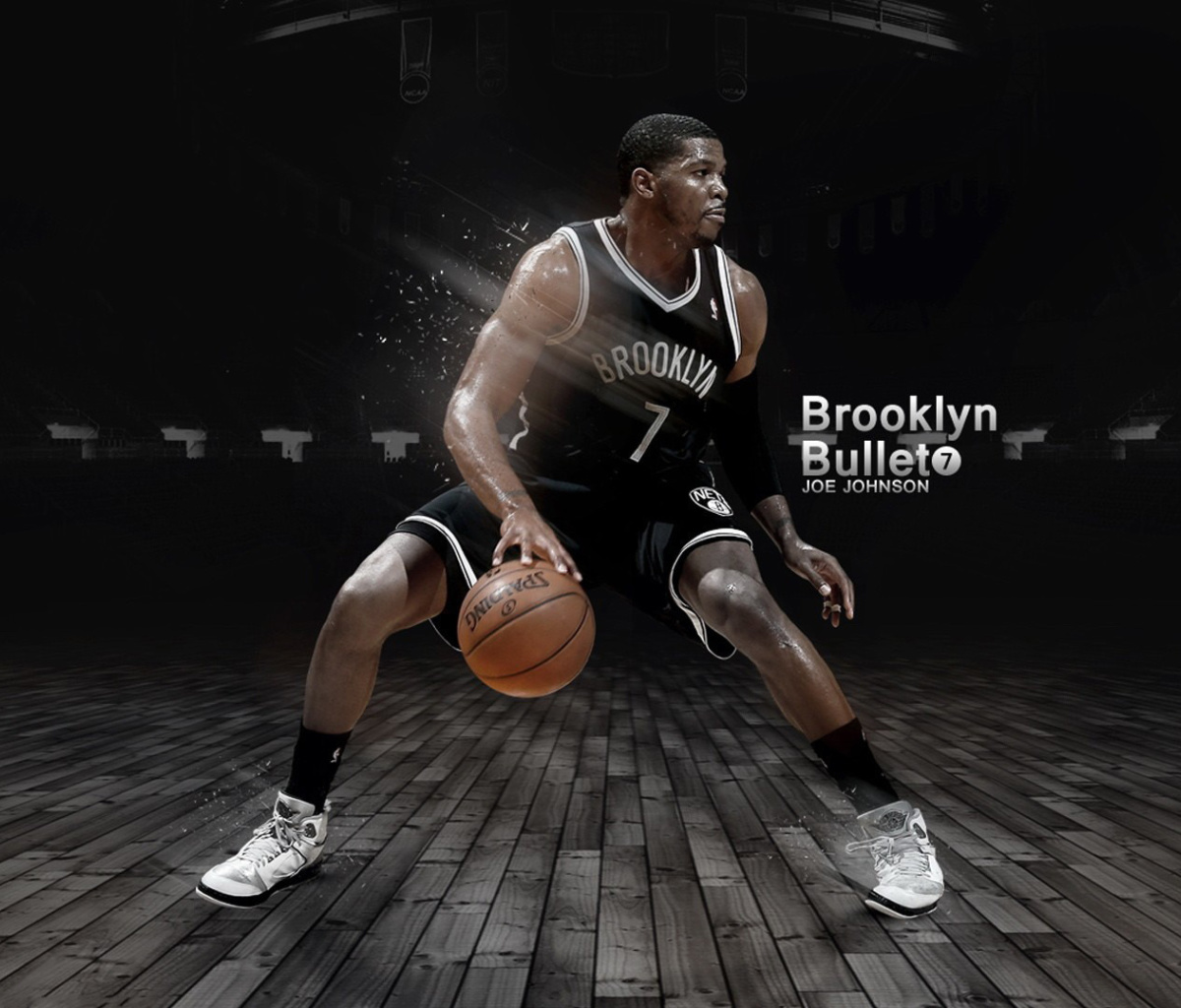 Обои Joe Johnson from Brooklyn Nets NBA 1200x1024