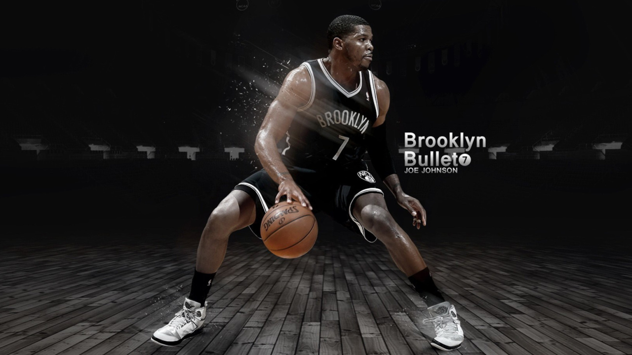 Fondo de pantalla Joe Johnson from Brooklyn Nets NBA 1280x720