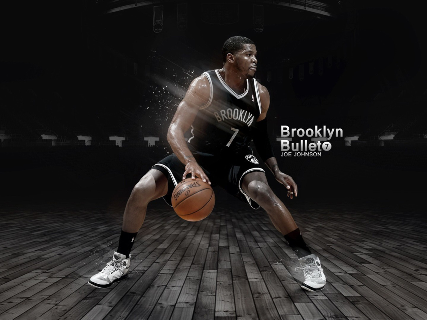 Обои Joe Johnson from Brooklyn Nets NBA 1400x1050