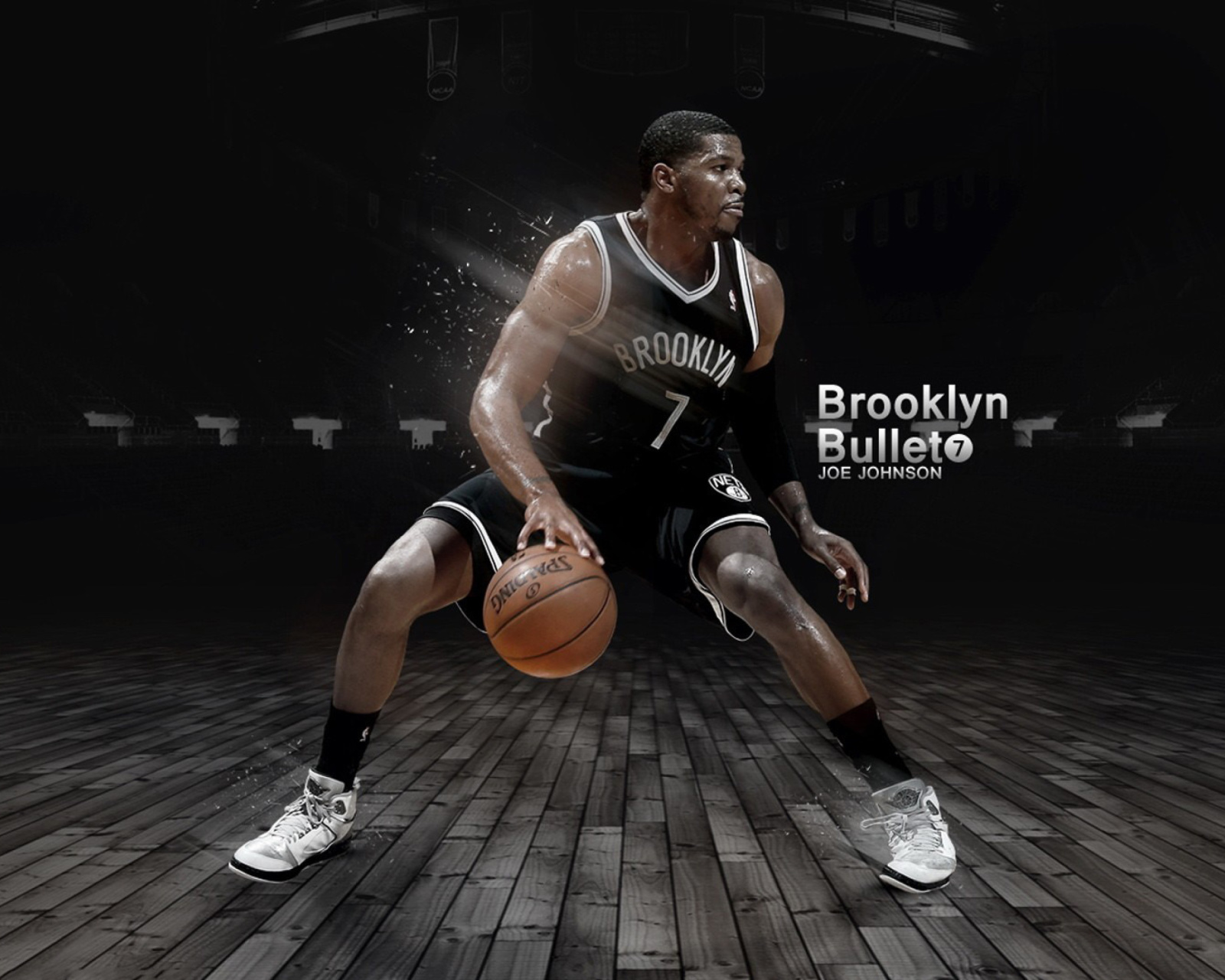 Fondo de pantalla Joe Johnson from Brooklyn Nets NBA 1600x1280