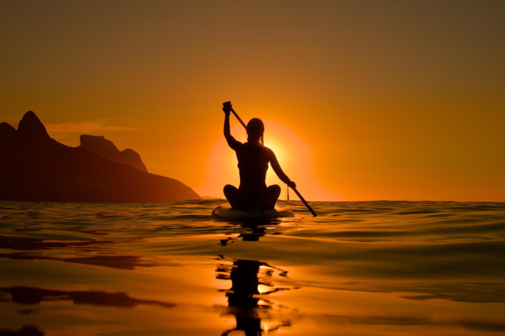 Fondo de pantalla Sunset Surfer