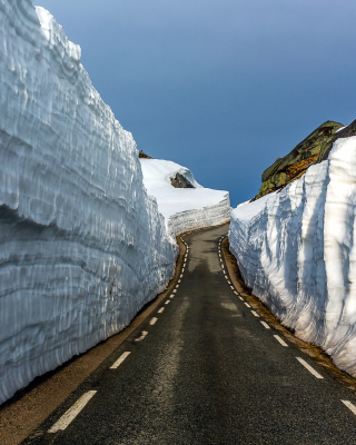 Обои Road in Glacier для iPhone 5C