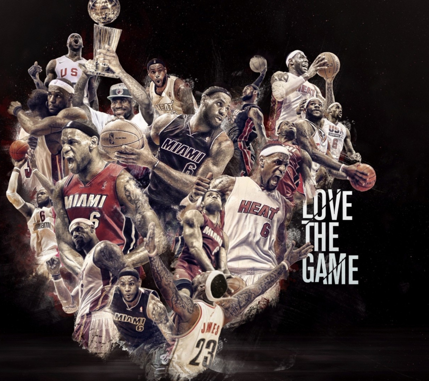 NBA, Basketball, Miami wallpaper 1440x1280