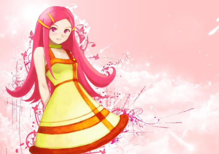 Girl With Pink Hair wallpaper