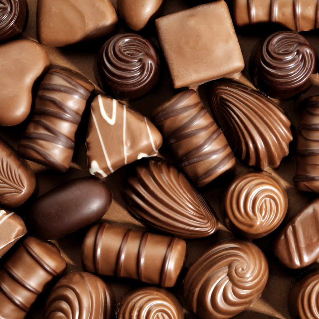 Das Chocolate Candies Wallpaper 1024x1024