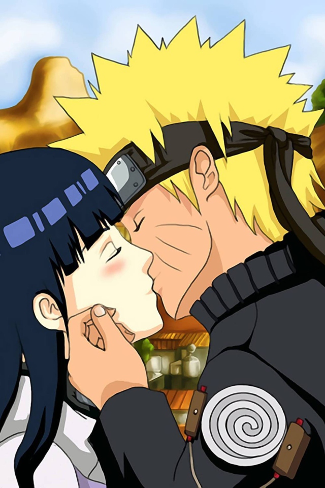 Обои Naruto Anime - Kiss 640x960
