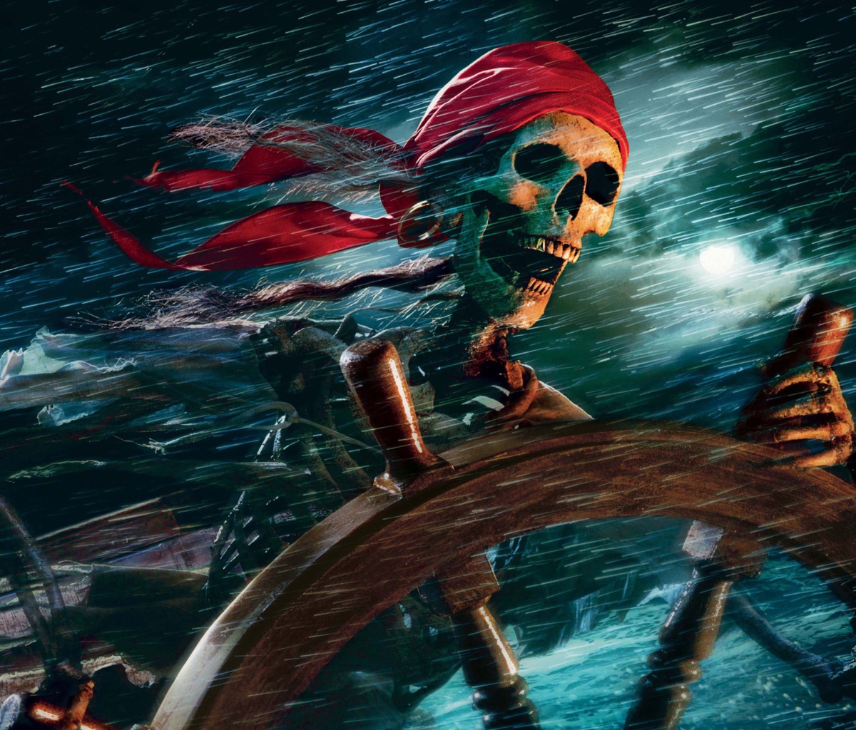 Sea Pirate Skull wallpaper 1200x1024