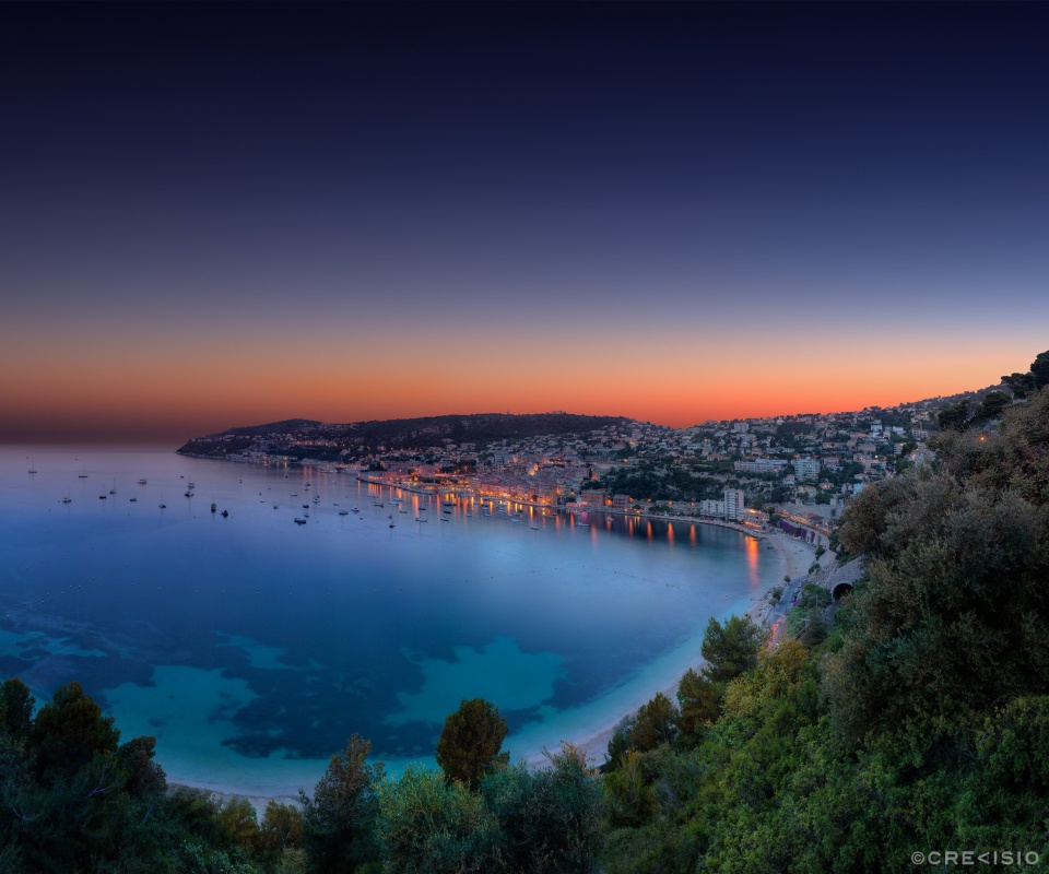 Villefranche sur Mer on French Riviera wallpaper 960x800