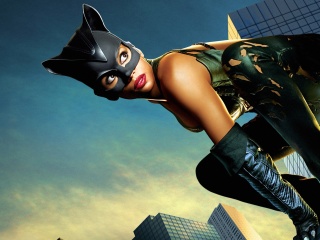 Обои Catwoman Halle Berry 320x240