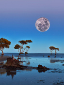 Fondo de pantalla Moon Landscape in Namibia Safari 132x176