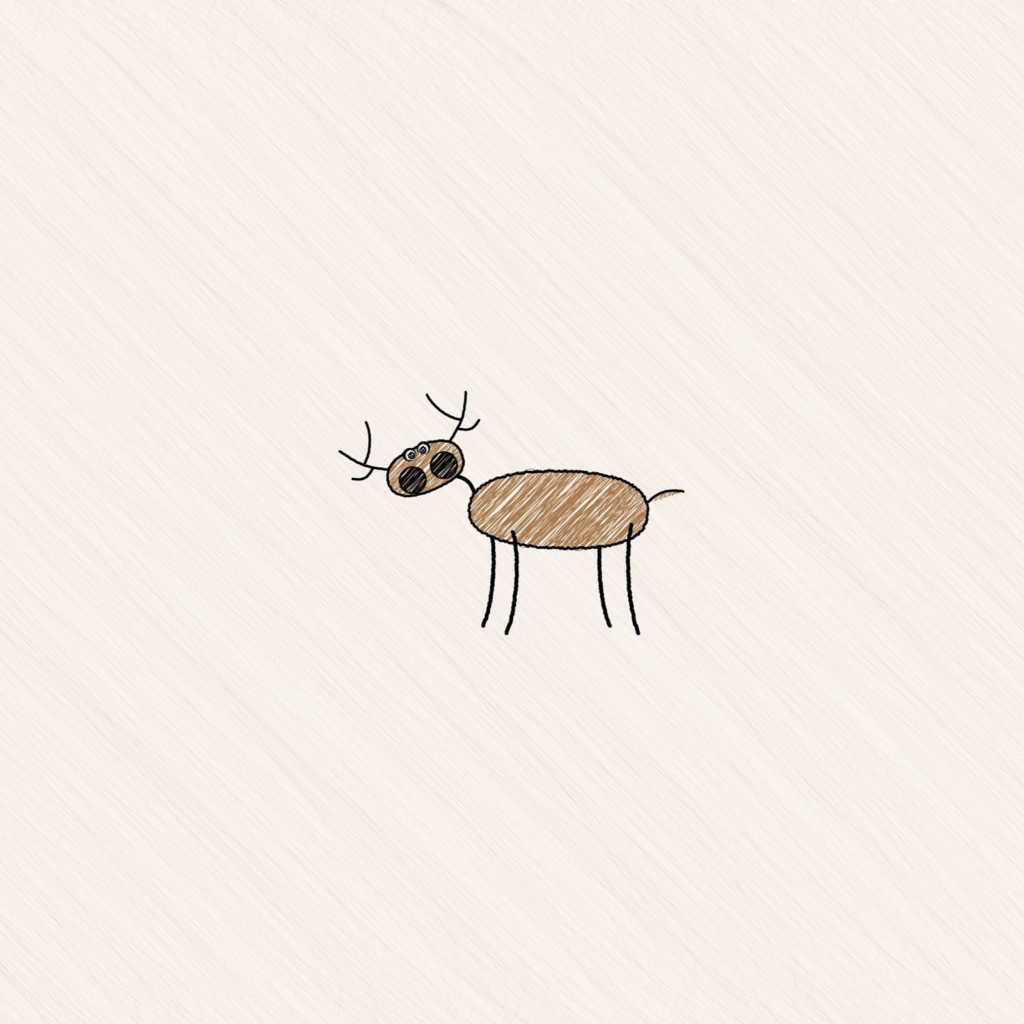 Screenshot №1 pro téma Funny Deer Drawing 1024x1024