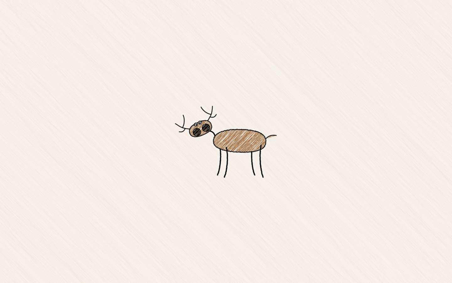 Screenshot №1 pro téma Funny Deer Drawing 1440x900