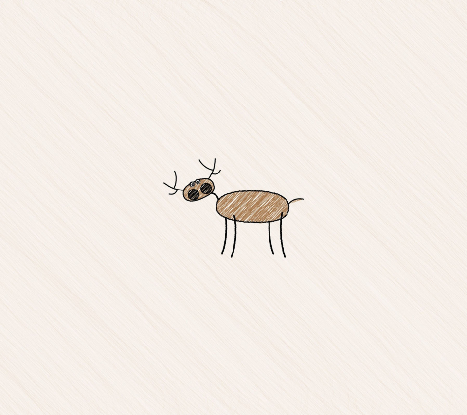 Sfondi Funny Deer Drawing 960x854