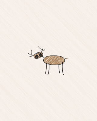 Funny Deer Drawing - Obrázkek zdarma pro Nokia Asha 310
