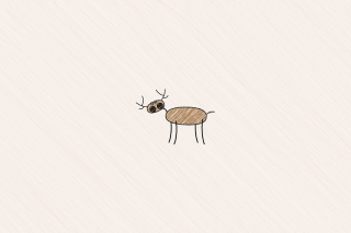 Funny Deer Drawing - Obrázkek zdarma pro 2880x1920
