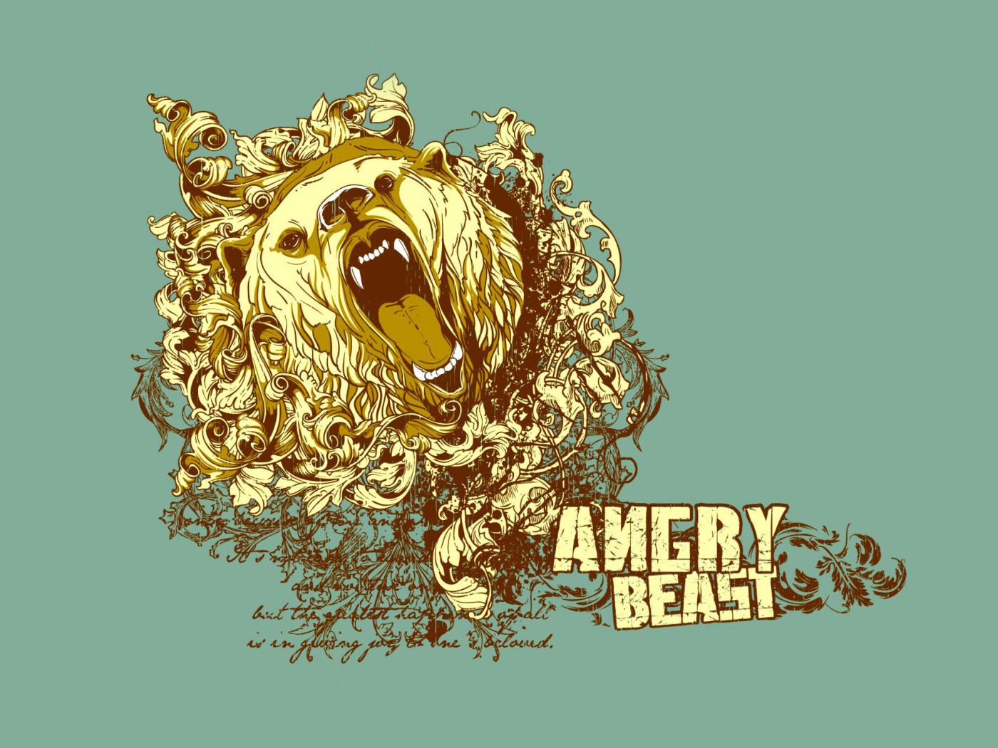 Screenshot №1 pro téma Angry Beast 1400x1050