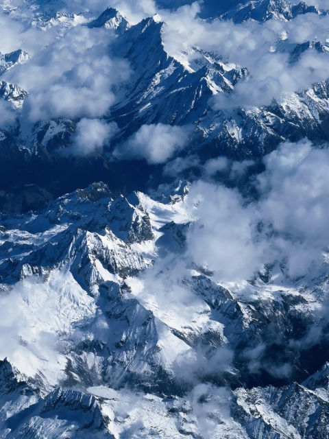 Screenshot №1 pro téma Snowy Mountains 480x640
