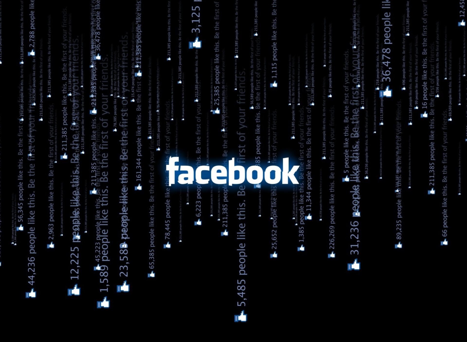 Fondo de pantalla Facebook Matrix 1920x1408