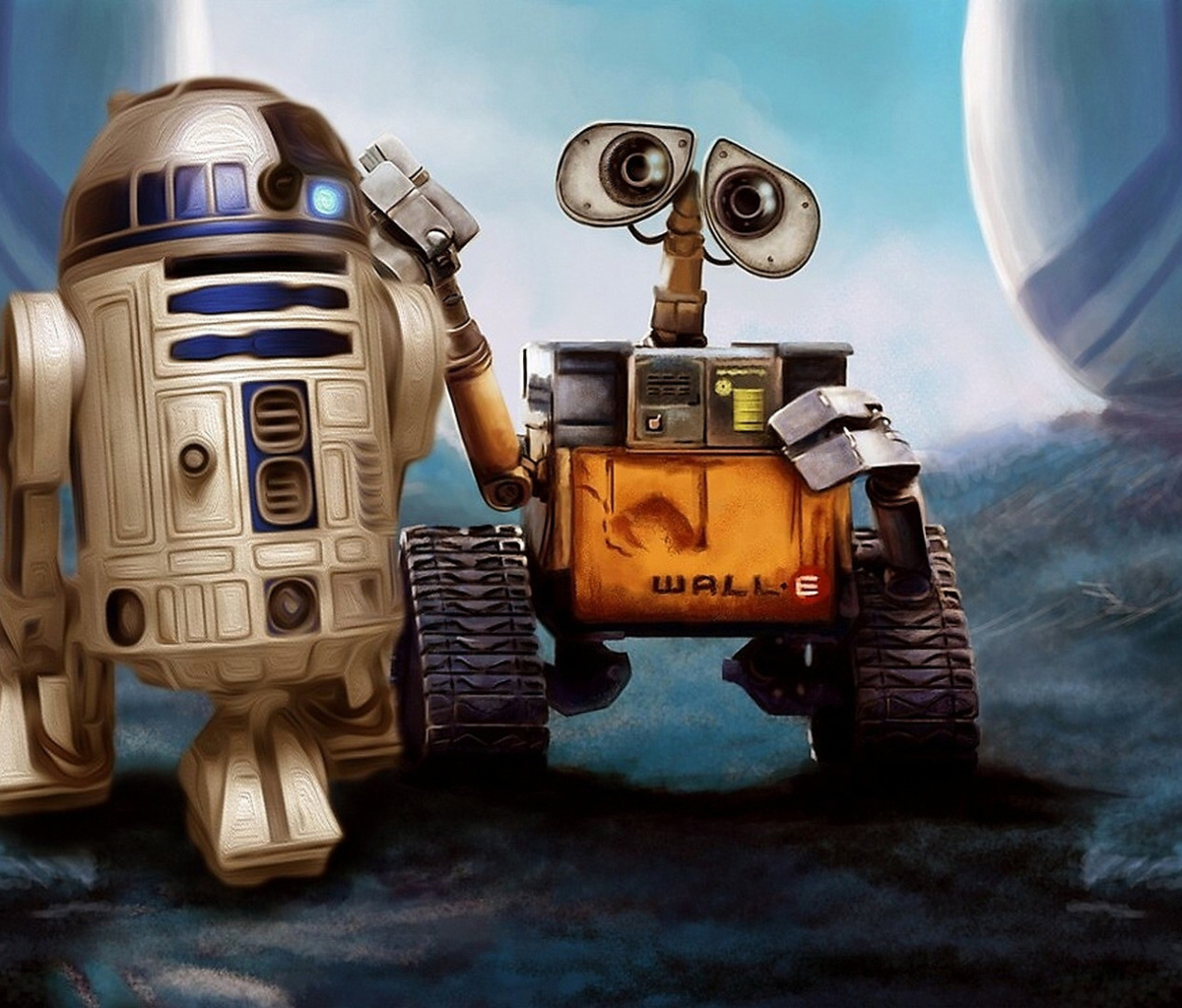 Cute Wall-E wallpaper 1200x1024