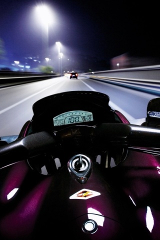 Fondo de pantalla Motorcycle speedway 320x480