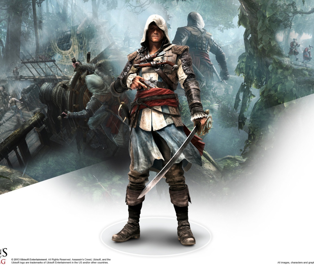 Fondo de pantalla Assassins Creed Black Flag Game 1080x960