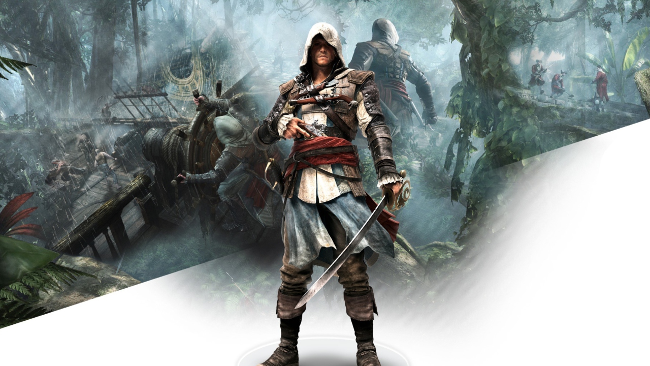Обои Assassins Creed Black Flag Game 1280x720