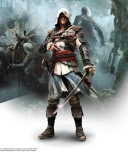 Обои Assassins Creed Black Flag Game 128x160